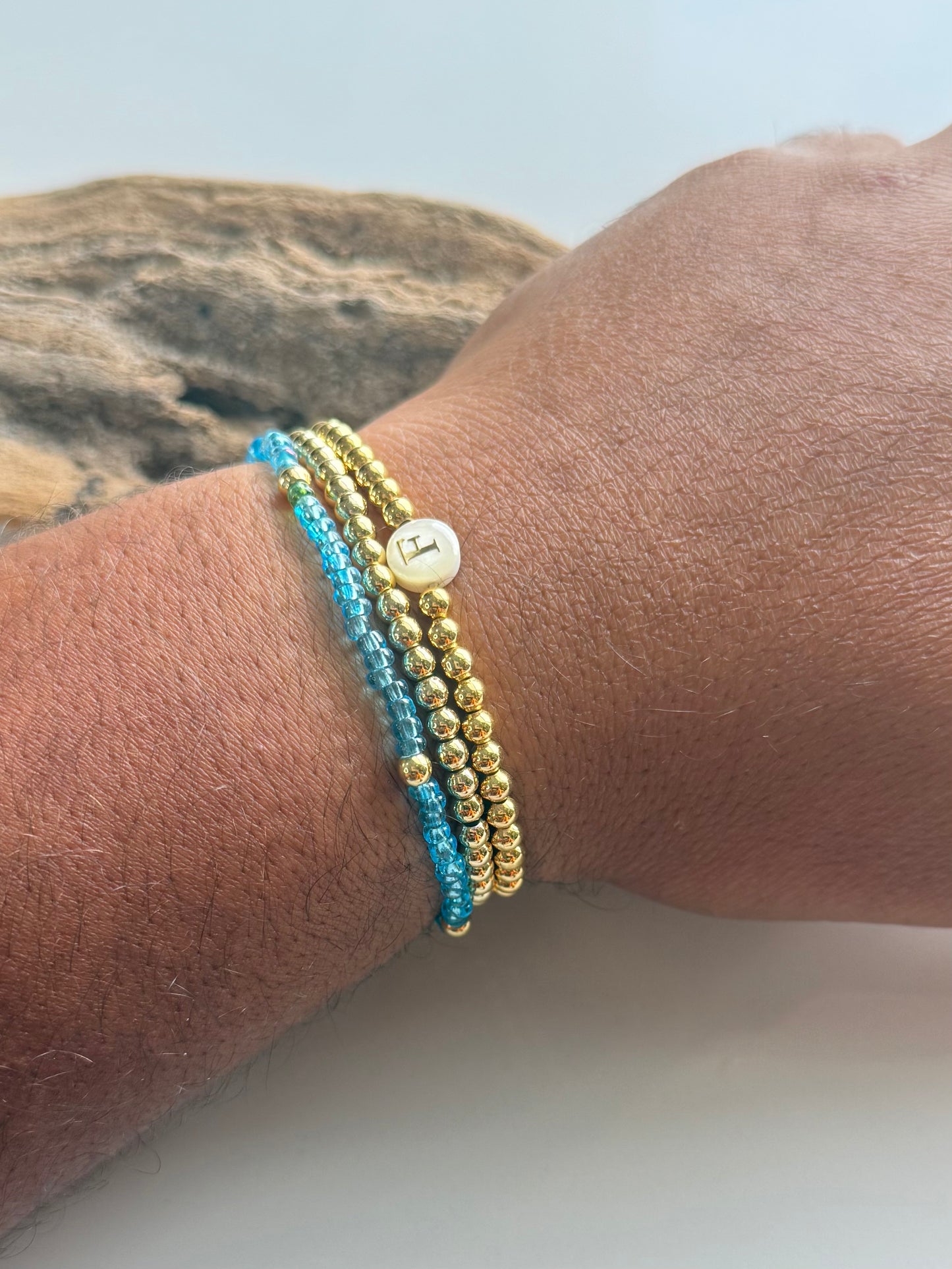 the Golden Monogram Bracelet