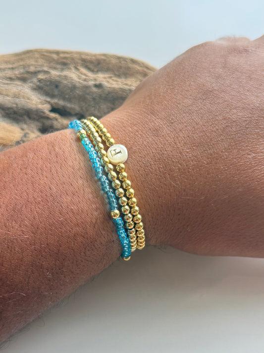 the Golden Monogram Bracelet