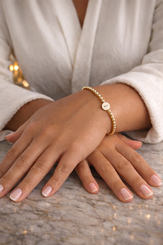 the Golden Monogram Bracelet