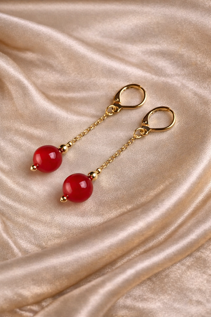 the Carnelian Eliza Earrings