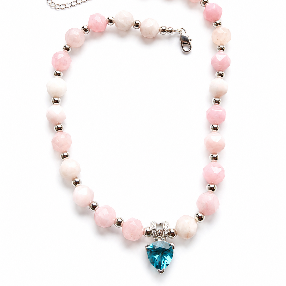 the Rosé Clarity Necklace