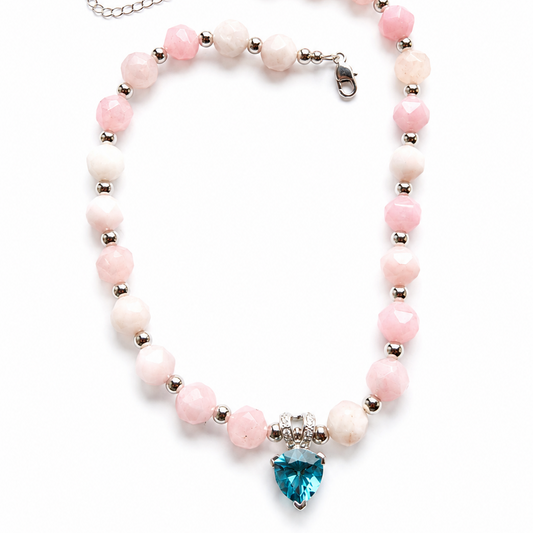 the Rosé Clarity Necklace