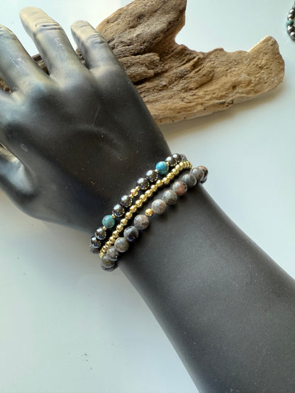 the Equinox Stack - Hematite, Jasper & Syenite
