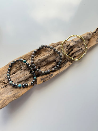 the Equinox Stack - Hematite, Jasper & Syenite