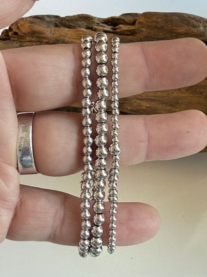 the White Gold Eternity Bracelet