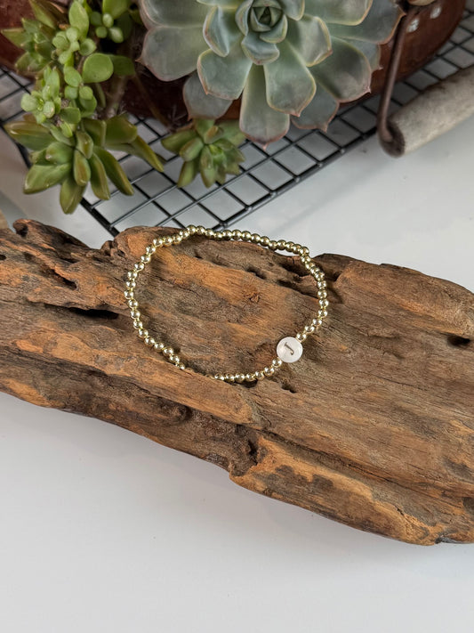 the Golden Monogram Bracelet