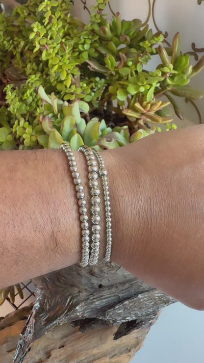 the White Gold Eternity Bracelet