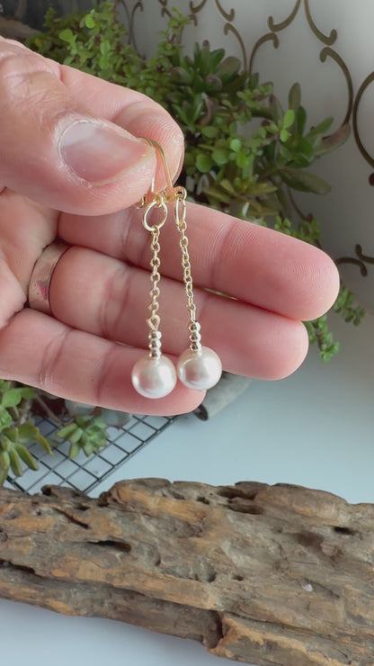 the Claire Mother of Pearl Earrings