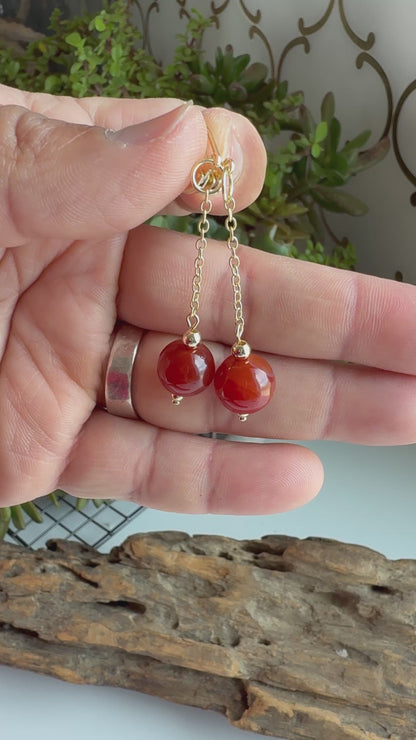 the Carnelian Eliza Earrings